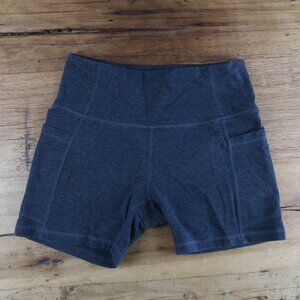 Baleaf Charcoal Gray High-Waist Bike Shorts